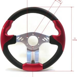 Steering Wheel Red & Black GT Style for Dune Buggy