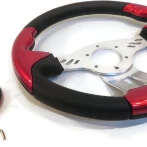Steering Wheel Red & Black GT Style for Dune Buggy