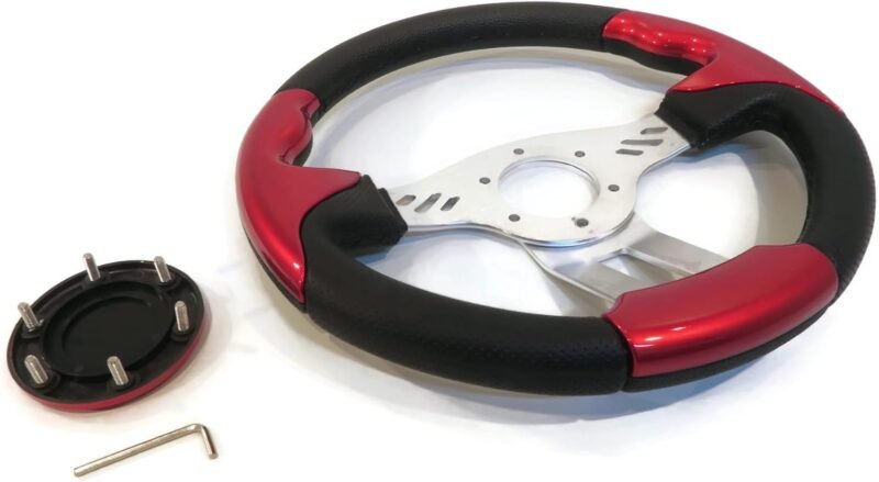 Steering Wheel Red & Black GT Style for Dune Buggy