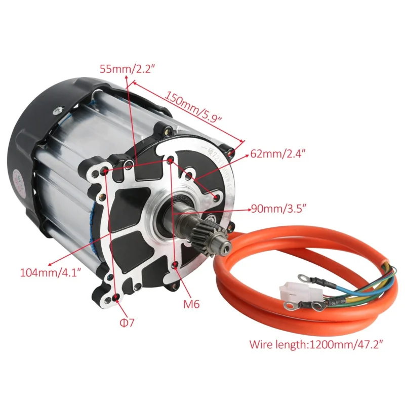 Brushless 1500W 72V Differential Motor