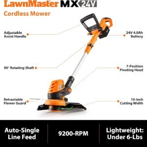 Lawn Mower & Grass Trimmer Combo