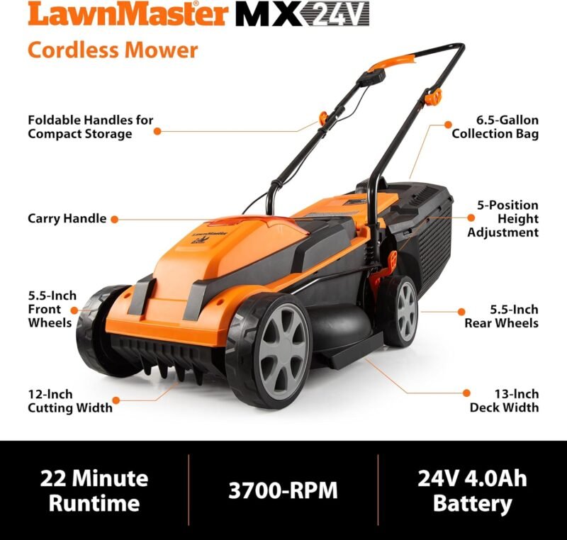 Lawn Mower & Grass Trimmer Combo