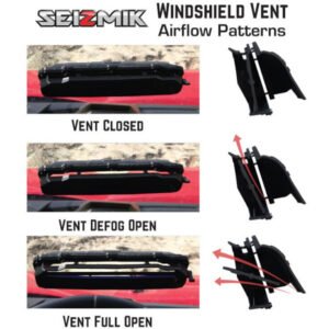50-23019KIT - Yamaha Rhino Full Windshield Seizmik UV Polycarbonate 2004–2013