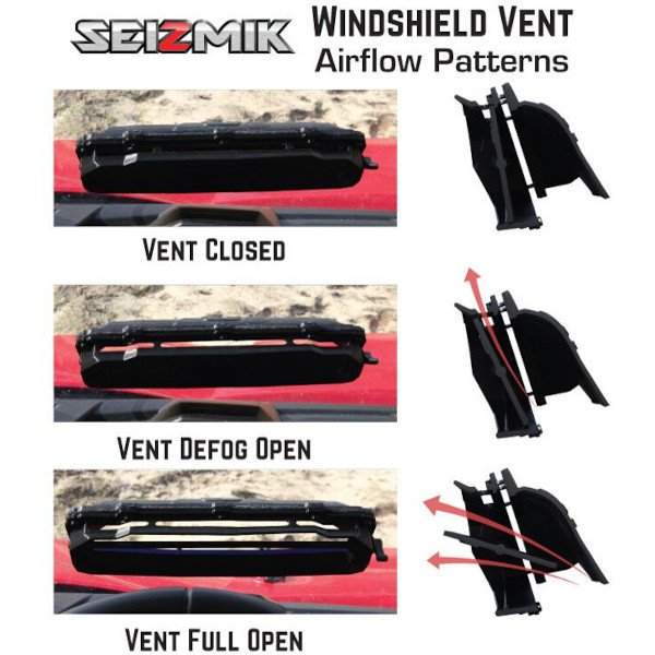 50-23019KIT - Yamaha Rhino Full Windshield Seizmik UV Polycarbonate 2004–2013