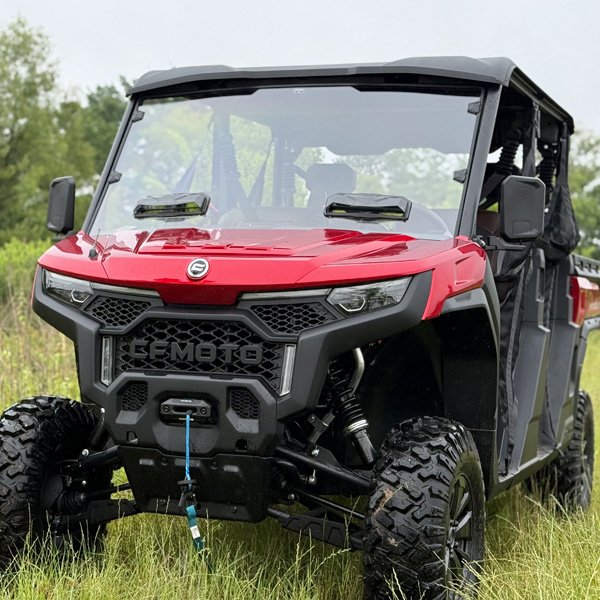 CFMOTO U10 Pro Windshield Seizmik Toolless Versa Vent Hard Coated