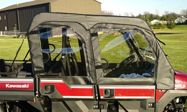 51-20989-2-l Seizmik Soft Upper Doors with Zipper - Kawasaki Mule Pro FXT