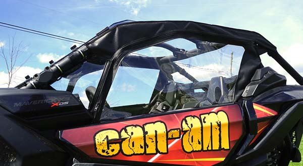 51-20993-1-L Seizmik Soft Upper Doors with Zipper - Can-Am Maverick X3