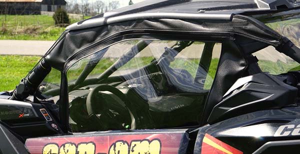 51-20993-2-l Seizmik Soft Upper Doors with Zipper - Can-Am Maverick X3
