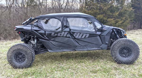 51-20994-1-L Seizmik Soft Upper Doors with Zipper - Can-Am Maverick X3 Max