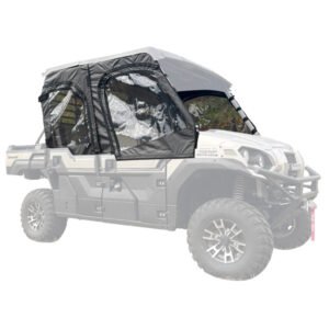 Falcon Ridge Front and Rear Soft Upper Doors Kawasaki Mule Pro FXT - Zippered