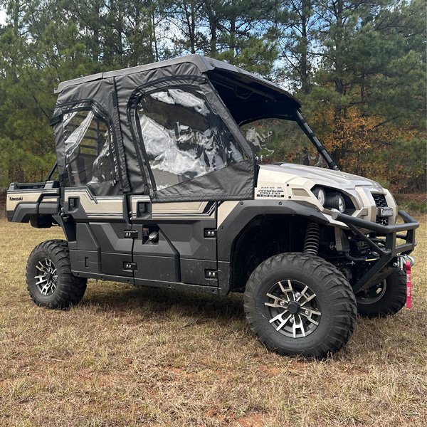 Falcon Ridge Front and Rear Soft Upper Doors Kawasaki Mule Pro FXT - Zippered
