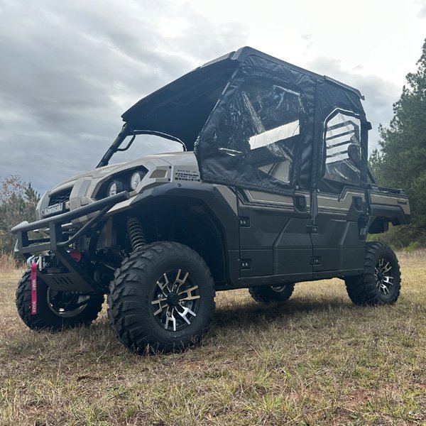 Falcon Ridge Front and Rear Soft Upper Doors Kawasaki Mule Pro FXT - Zippered