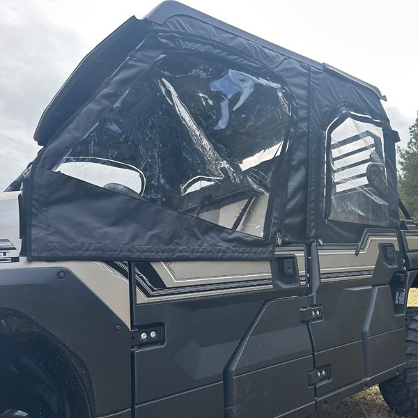 Falcon Ridge Front and Rear Soft Upper Doors Kawasaki Mule Pro FXT - Zippered