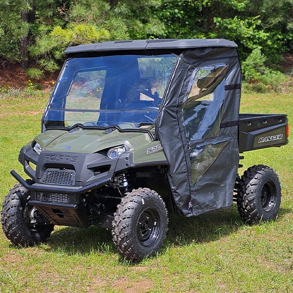 Falcon Ridge Soft Doors and Rear Window - Full Size Polaris Ranger XP 700, XP 800 and 570 - With Zipper