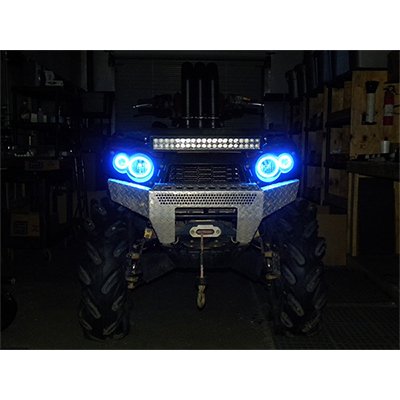 SYA Angel Eyes LED Kit for Kawasaki Brute Force 650 05-11 - Blue