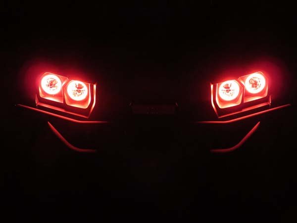 SYA Angel Eyes LED Kit for Kawasaki Mule Pro MX/FXR - Blue