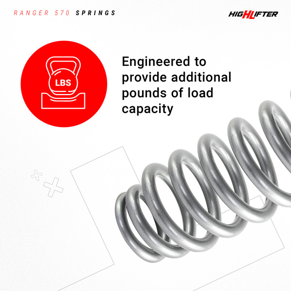 High Lifter Lift Springs for Polaris Ranger SP 570 Front & Rear (2023-2025) 5 High Lifter Lift Springs for Polaris Ranger SP 570 Front & Rear (2023-2025)