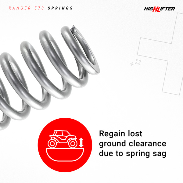 High Lifter Lift Springs for Polaris Ranger SP 570 Front & Rear (2023-2025) 6 High Lifter Lift Springs for Polaris Ranger SP 570 Front & Rear (2023-2025)