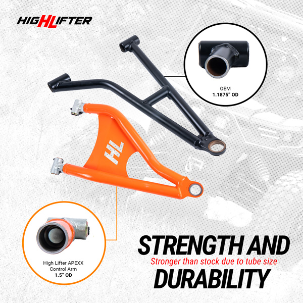 Kawasaki Ridge Rear Control Arms High Lifter APEXX HD 8 Kawasaki Ridge Rear Control Arms | High Lifter APEXX HD