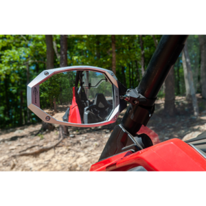 Photon_Mirrors-L-1 Seizmik Photon Side View Mirror with Cast Aluminum Body & Bezel 1.75 Inch Round Tube (Pair)