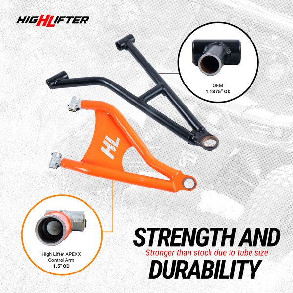 Polaris Xpedition Front Control Arms | APEXX Upper & Lower Kit