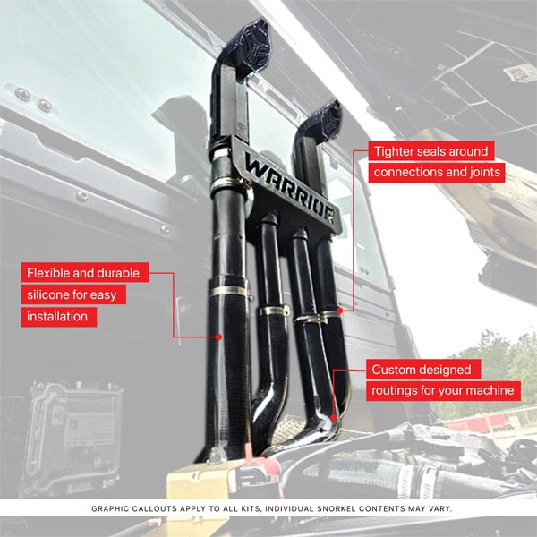 SYA-71-11357-ranger-xp-7-L Snorkel Your ATV Silicone Riser Kit - Polaris Ranger XP 1000