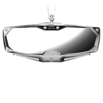 Seizmik Halo-RA LED Rearview Mirror with Cast Aluminum Bezel- Polaris Pro-Fit Header Panel