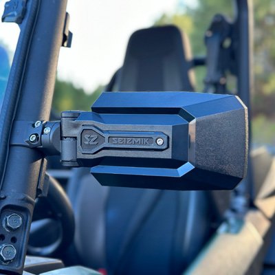 Seizmik TrailRider Side View Mirror - Clamp 1.75 Inch Round Tube